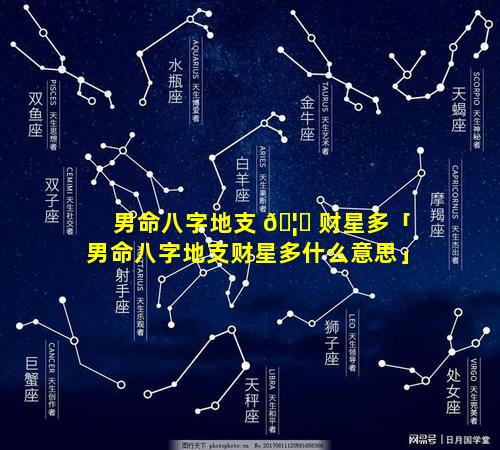男命八字地支 🦋 财星多「男命八字地支财星多什么意思」